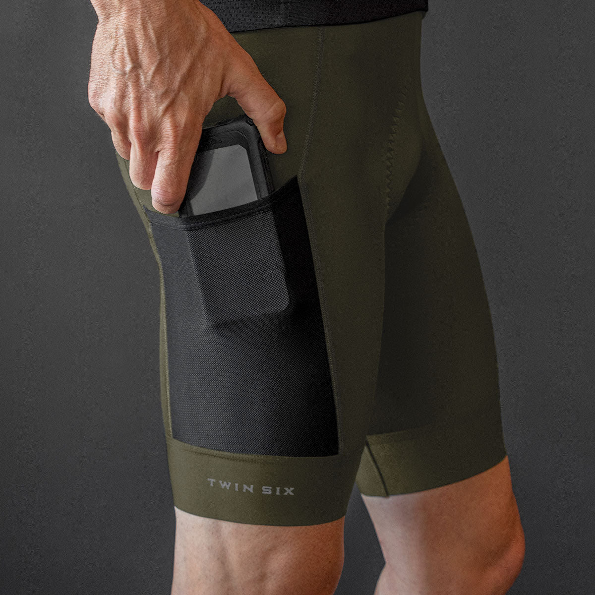 Standard Cargo Bib Short (Olive)