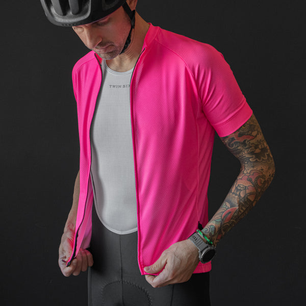 Rapha core jersey pink hot sale