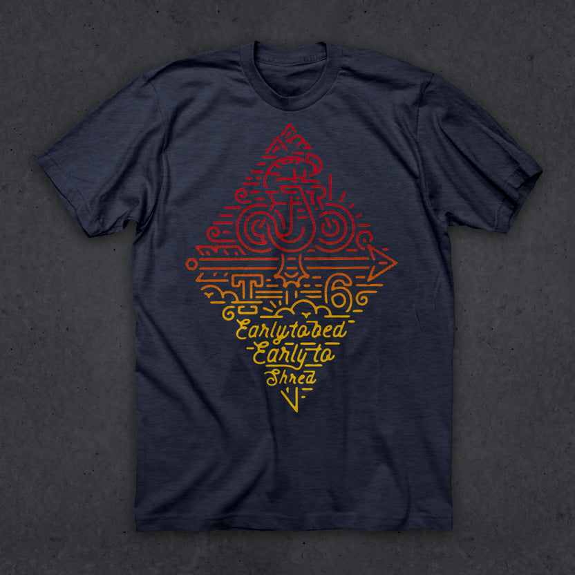 Early to Bed, Early to Shred T (NAVY)