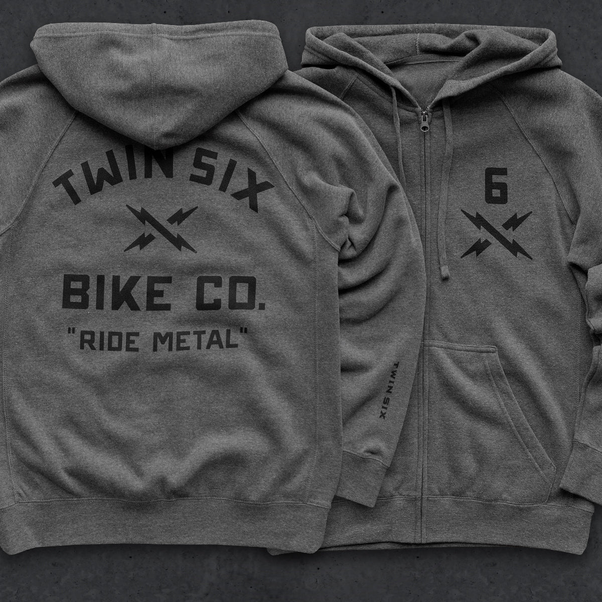 T6 Bike Co. Zip Hoodie