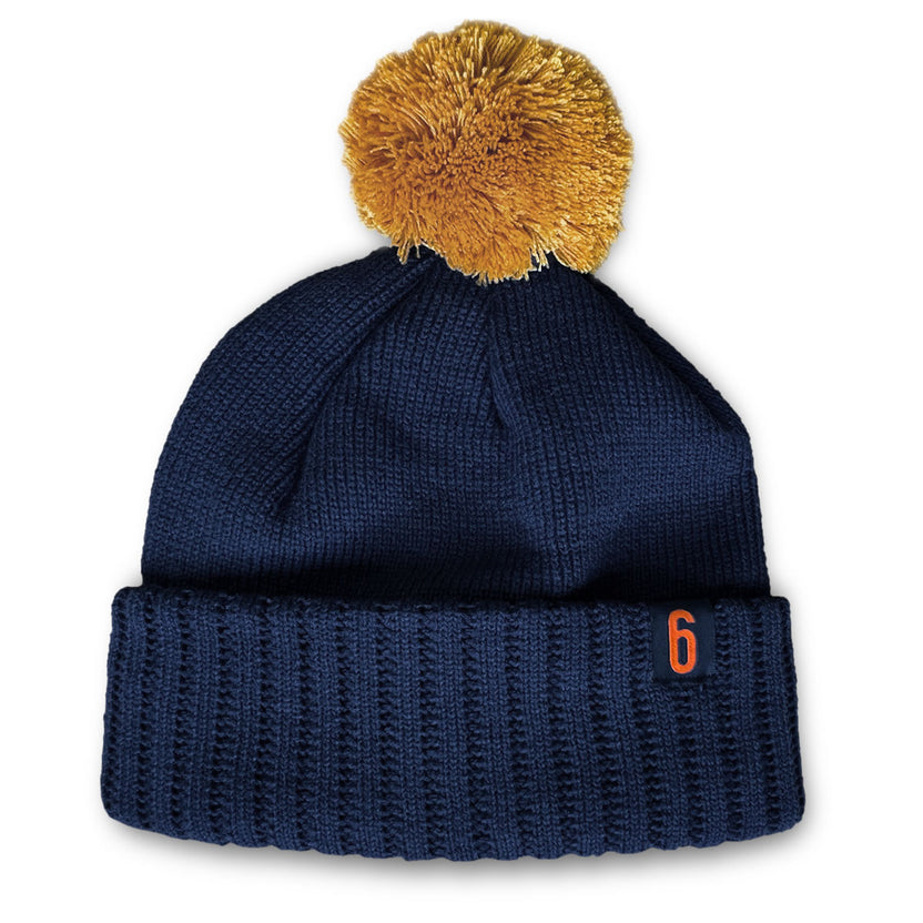 T6 House Pom Beanie (Navy)