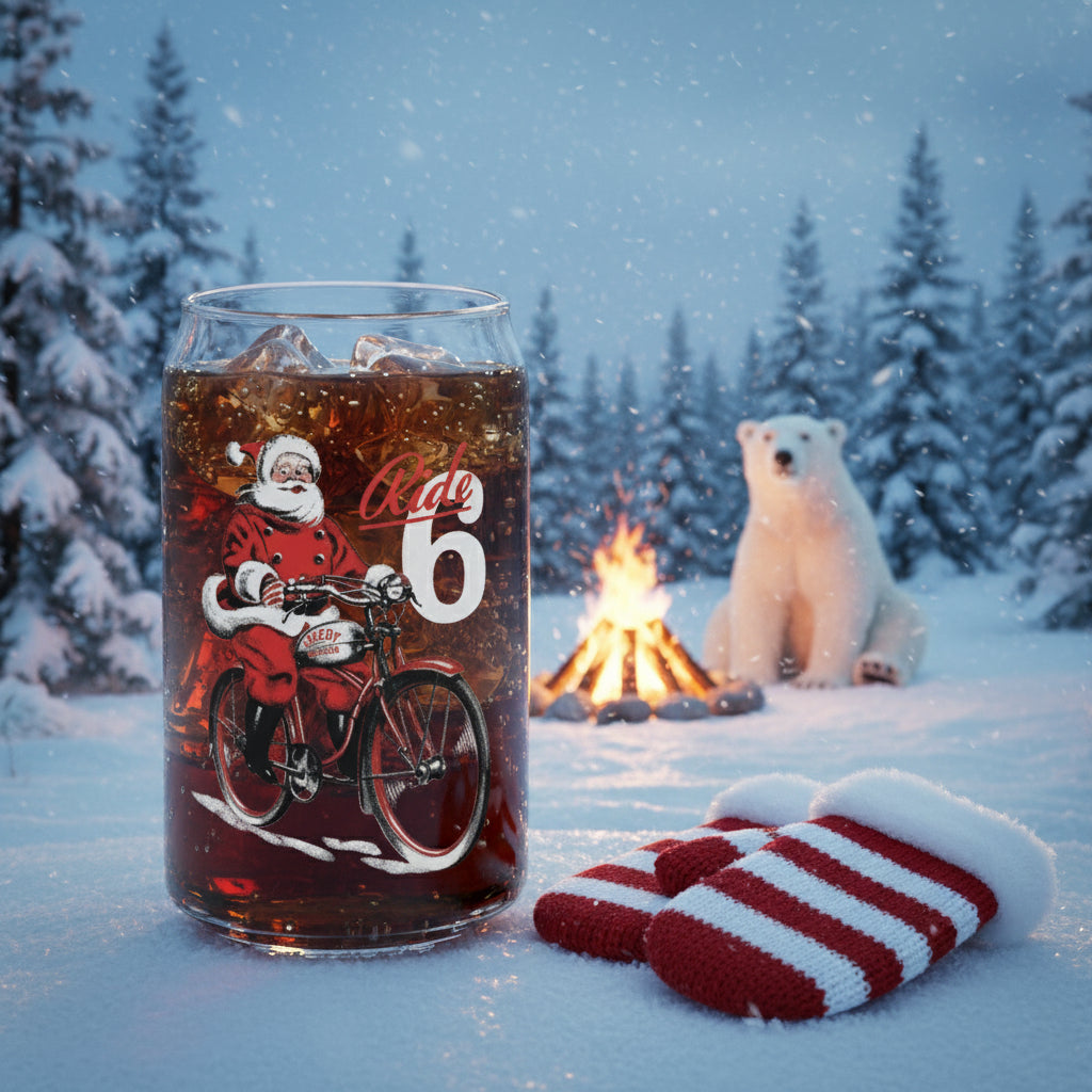Speedy Santa Glass