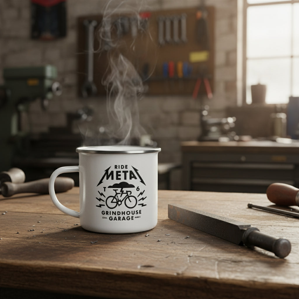 Ride Metal 12oz Enamel Mug