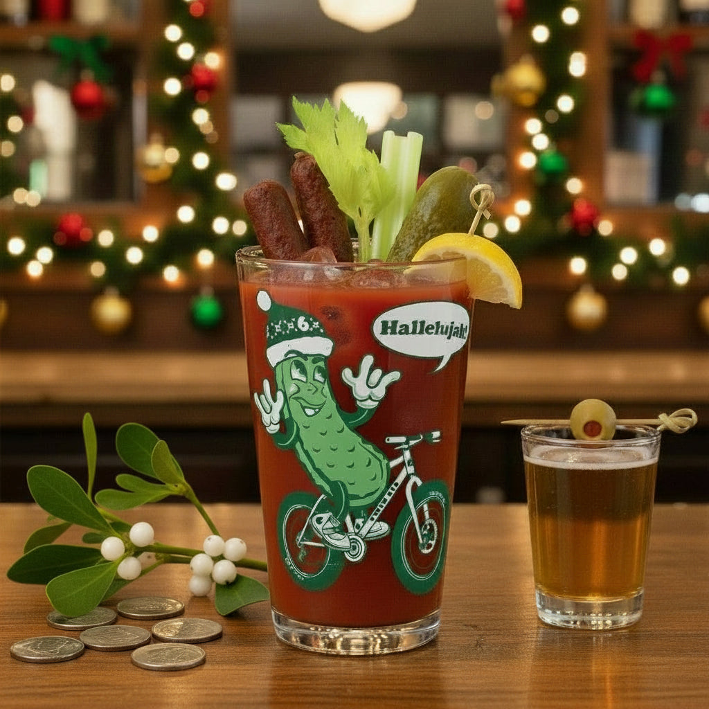 Xmas Pickle Pint Glass