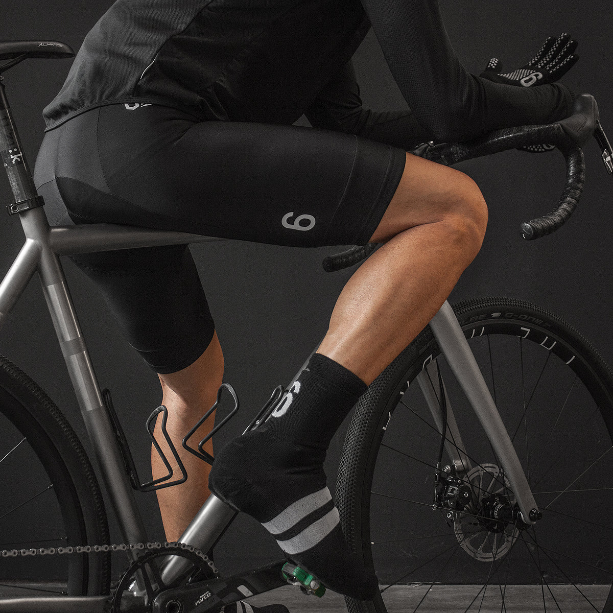 Black Thermal Bib Short