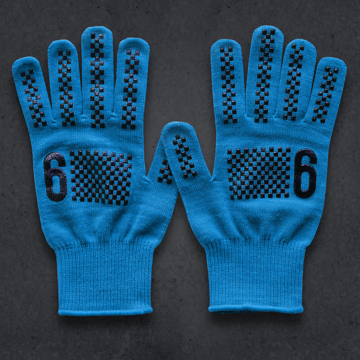 T6 Knit Glove (COOLMAX) (CYAN)
