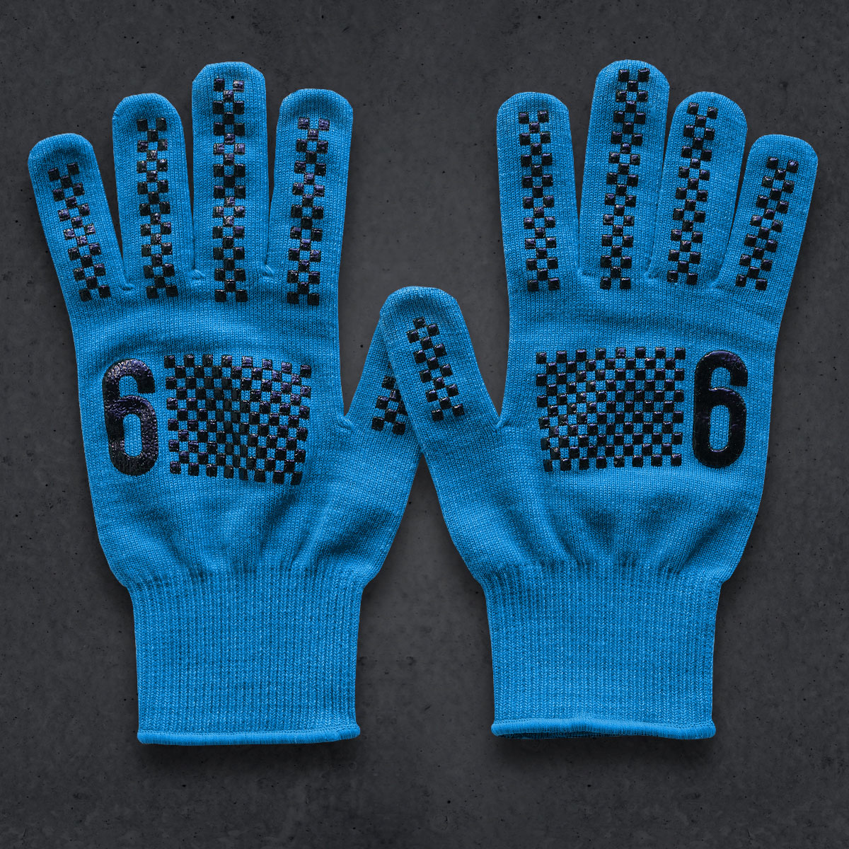 T6 Knit Glove (COOLMAX) (CYAN)