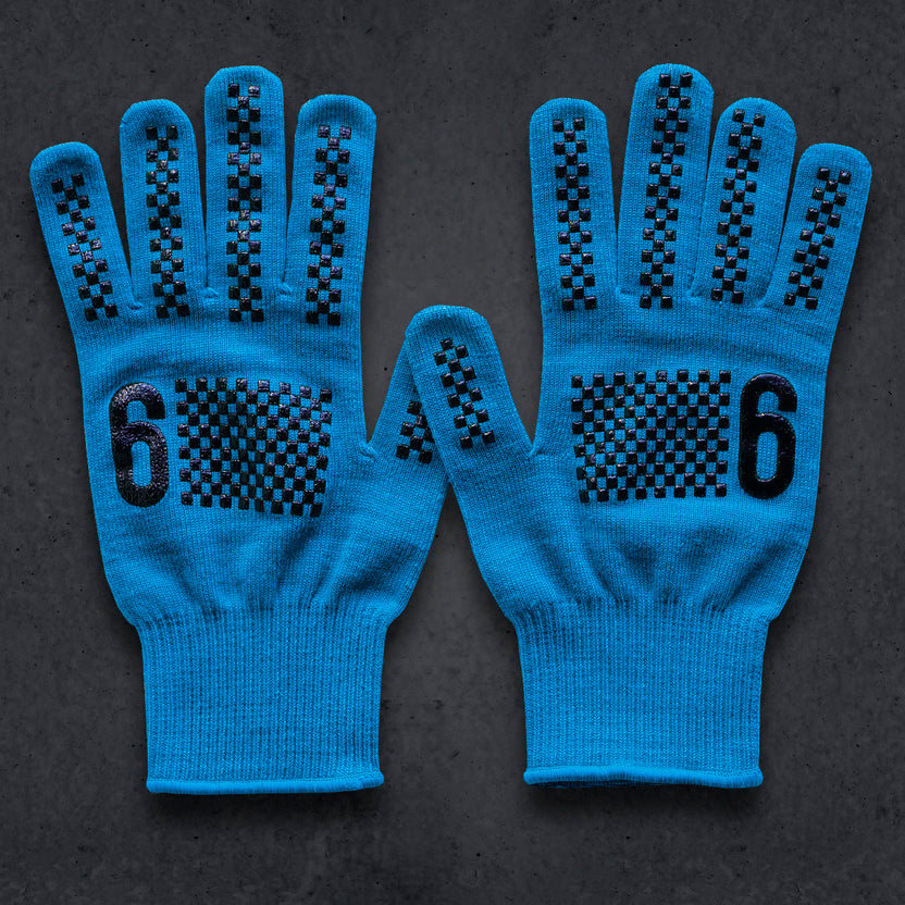 T6 Knit Glove (COOLMAX) (CYAN)