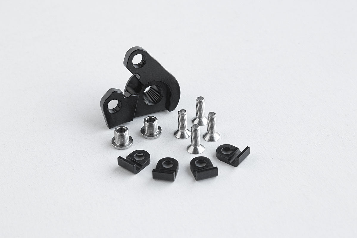 Standard Rando Derailleur Hanger and Single Speed Inserts for Middle Finger Dropout System (v2 TA)