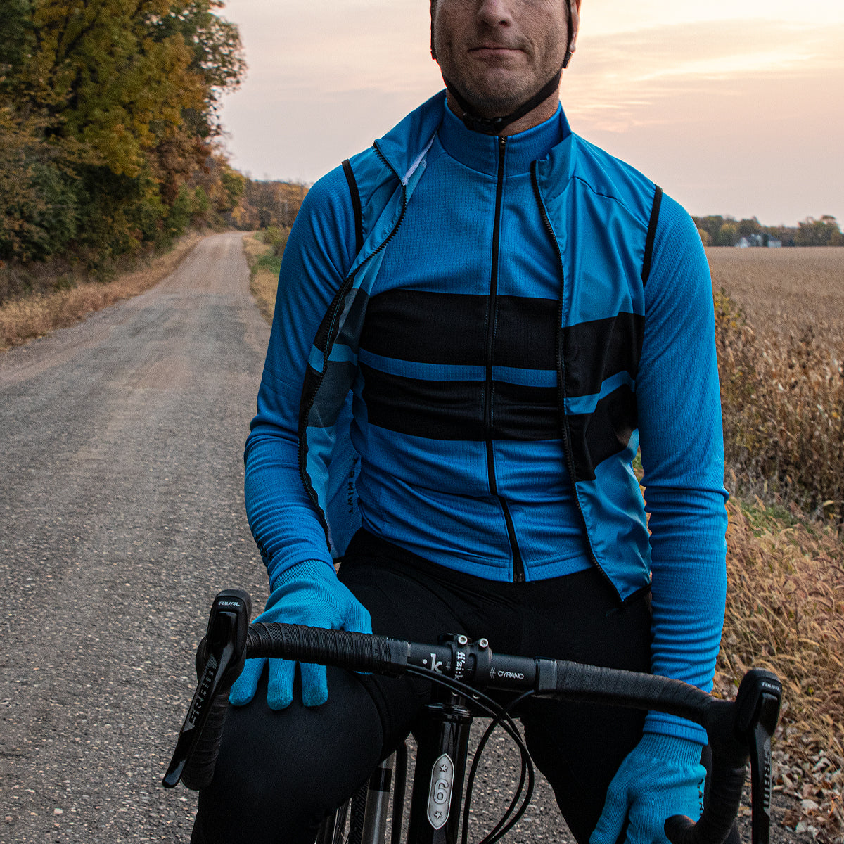 T6 Knit Glove (COOLMAX) (CYAN)